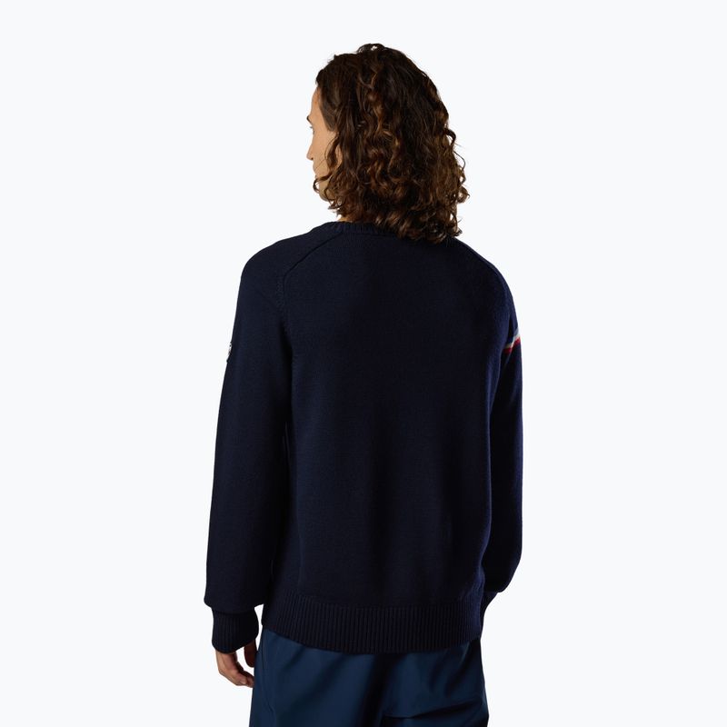 Pánský svetr Rossignol Odysseus Crew Merino dark navy 3
