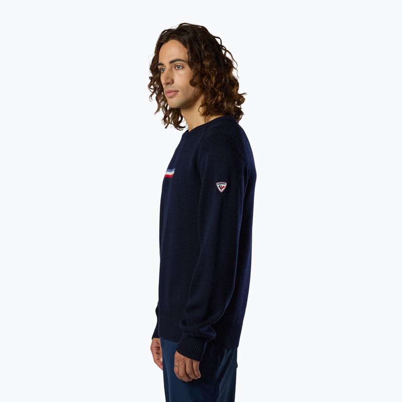 Pánský svetr Rossignol Odysseus Crew Merino dark navy 4