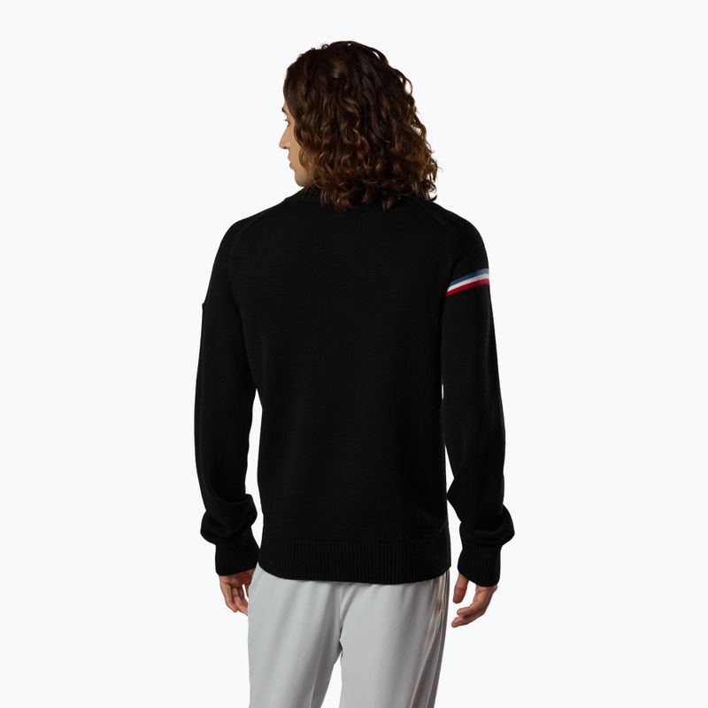 Pánský svetr Rossignol Odysseus Half Zip Merino black 3