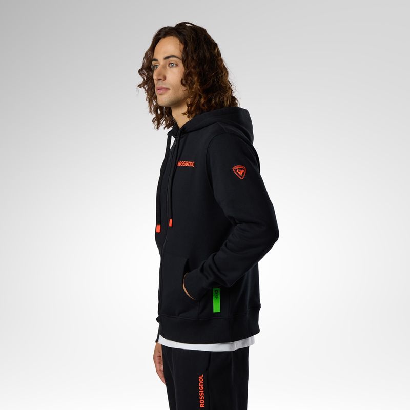Pánská mikina Rossignol Hero Full Zip Hoodie black 4