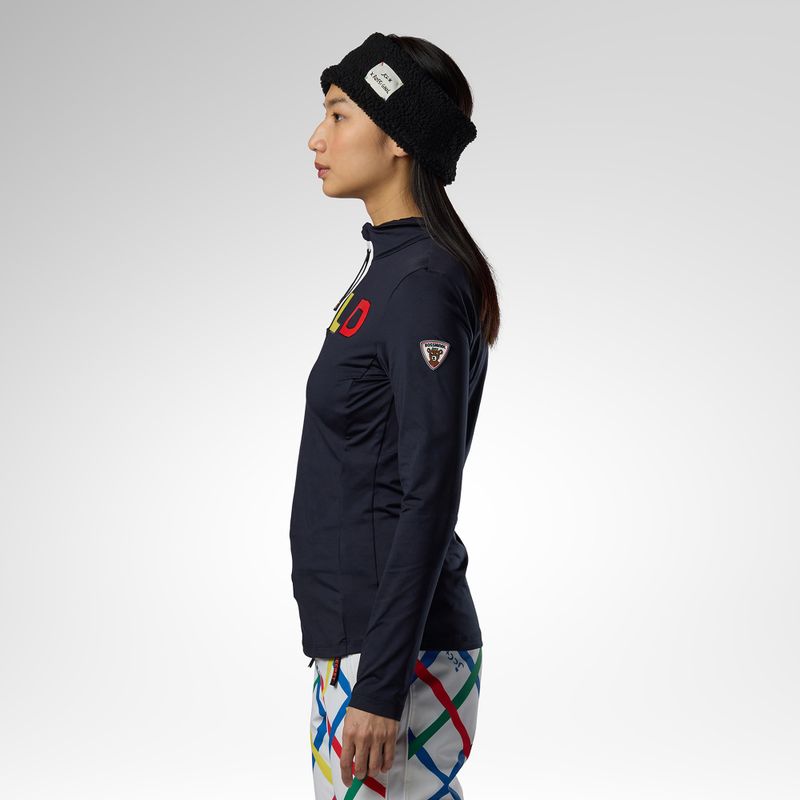 Dámská termo mikina Rossignol JCC Quarter Zip First Layer black 4