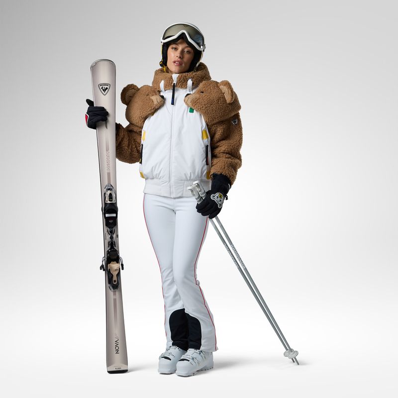 Dámská lyžařská bunda Rossignol JCC Teddy Hoodie white 2