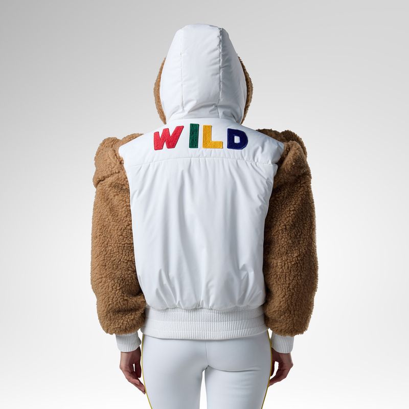 Dámská lyžařská bunda Rossignol JCC Teddy Hoodie white 3