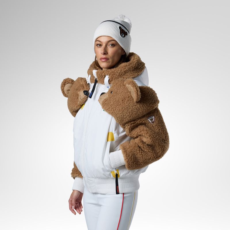 Dámská lyžařská bunda Rossignol JCC Teddy Hoodie white 4