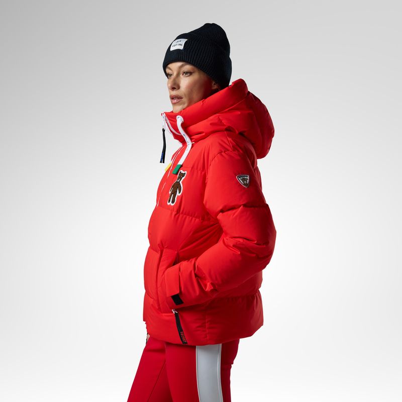 Dámská lyžařská bunda Rossignol JCC Allsnow Down red 4