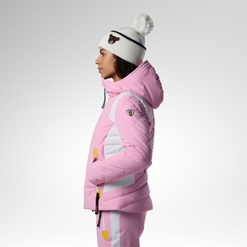 Dámská lyžařská bunda Rossignol JCC Valdiz Down new pink 4