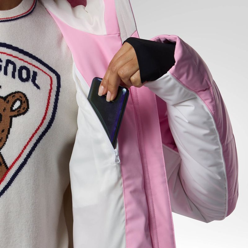 Dámská lyžařská bunda Rossignol JCC Valdiz Down new pink 10