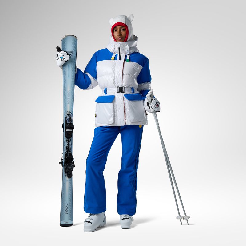 Dámská lyžařská bunda Rossignol JCC Corduroy Down white 2