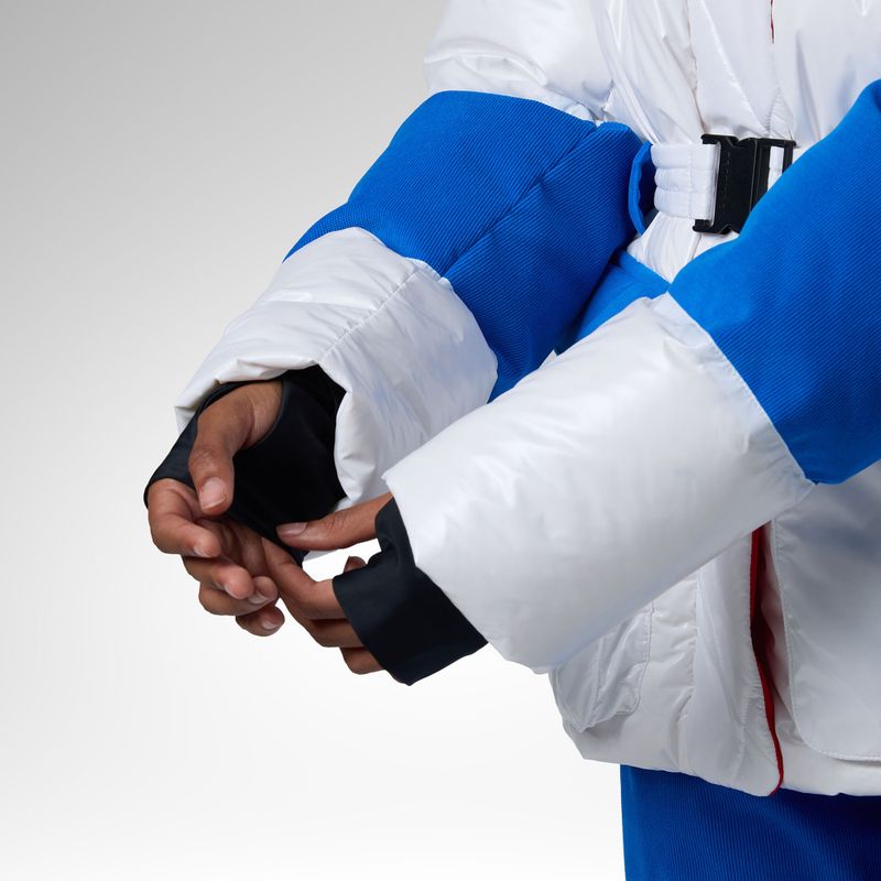 Dámská lyžařská bunda Rossignol JCC Corduroy Down white 10