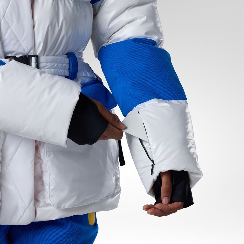 Dámská lyžařská bunda Rossignol JCC Corduroy Down white 11