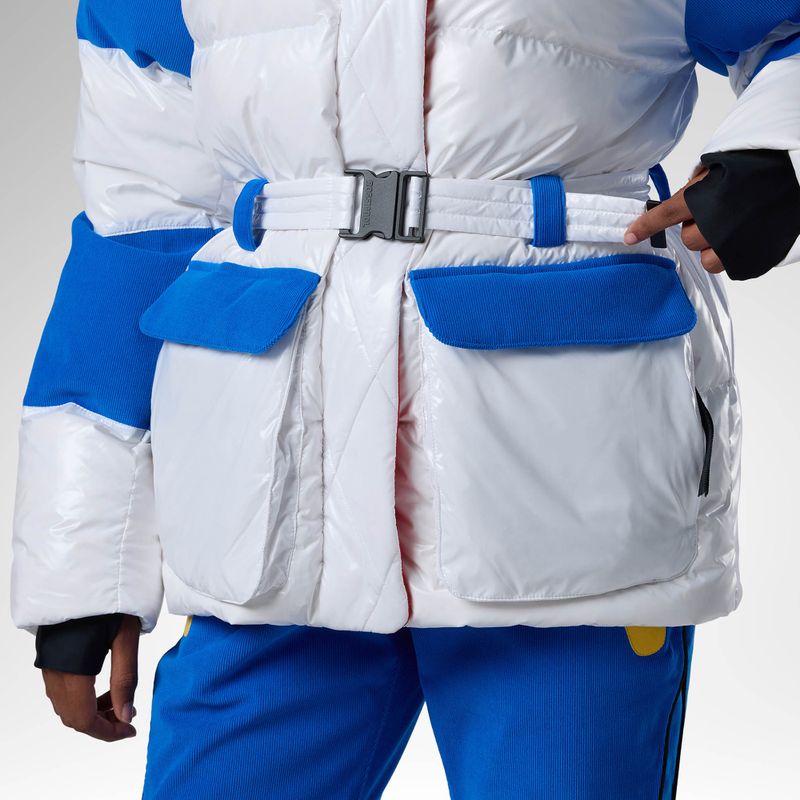Dámská lyžařská bunda Rossignol JCC Corduroy Down white 12
