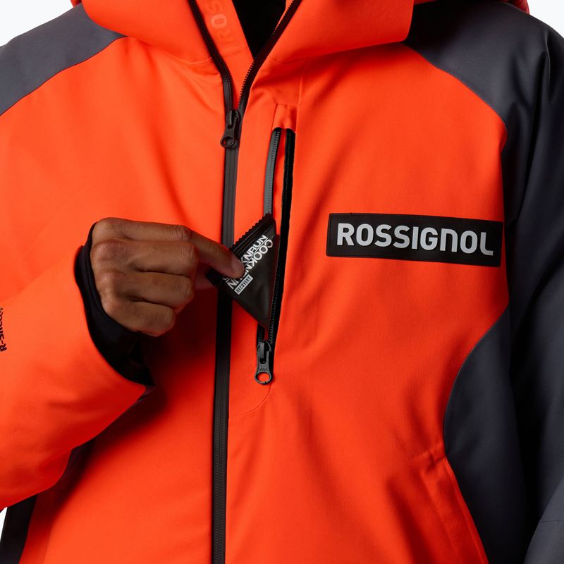 Pánská lyžařská bunda Rossignol Hero Insulated neon red 6