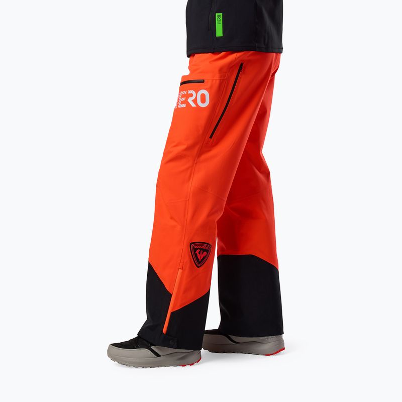 Pánské lyžařské kalhoty Rossignol Hero Evader 2.0 3L Shell neon red 4