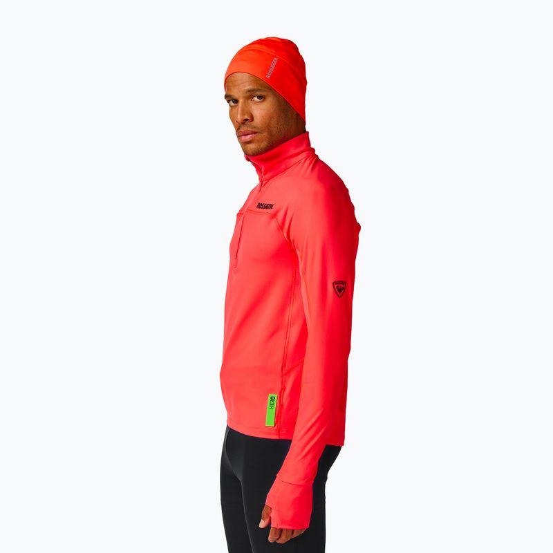 Pánská mikina Rossignol Hero Half Zip First Layer neon red 5
