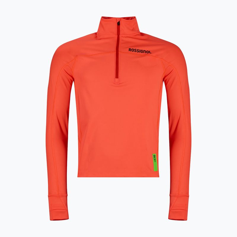 Pánská mikina Rossignol Hero Half Zip First Layer neon red 10