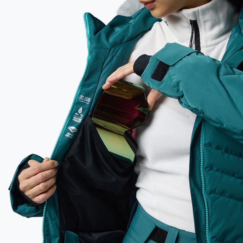 Dámská lyžařská bunda Rossignol Staci Insulated transformative teal pearly 11
