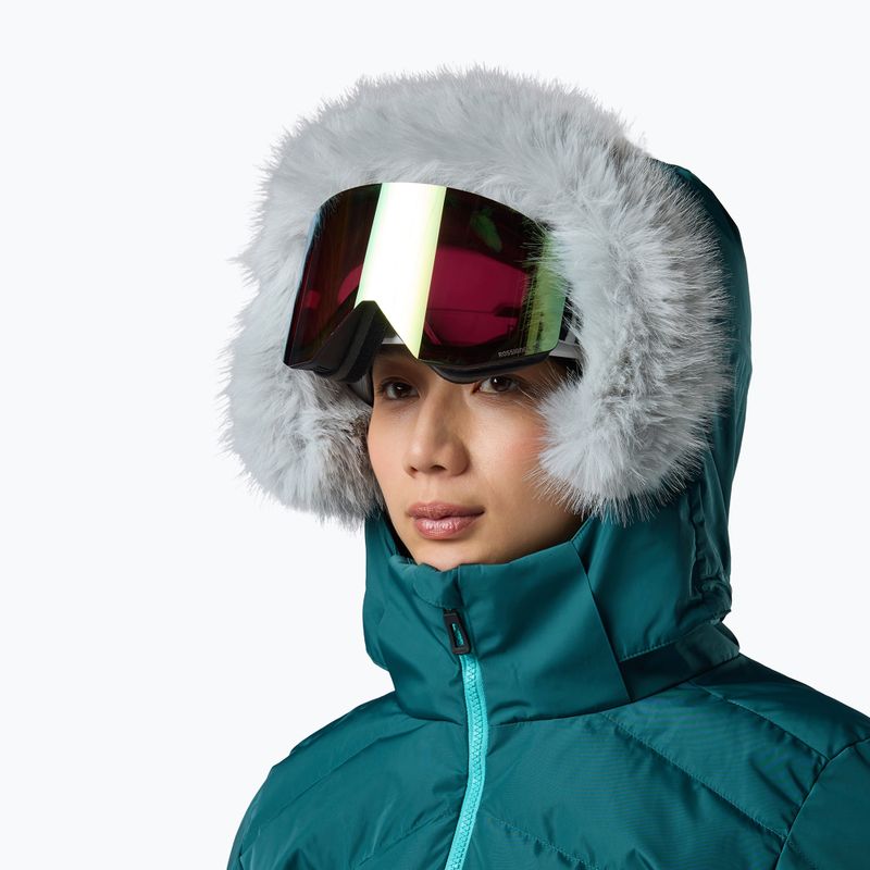 Dámská lyžařská bunda Rossignol Staci Insulated transformative teal pearly 13