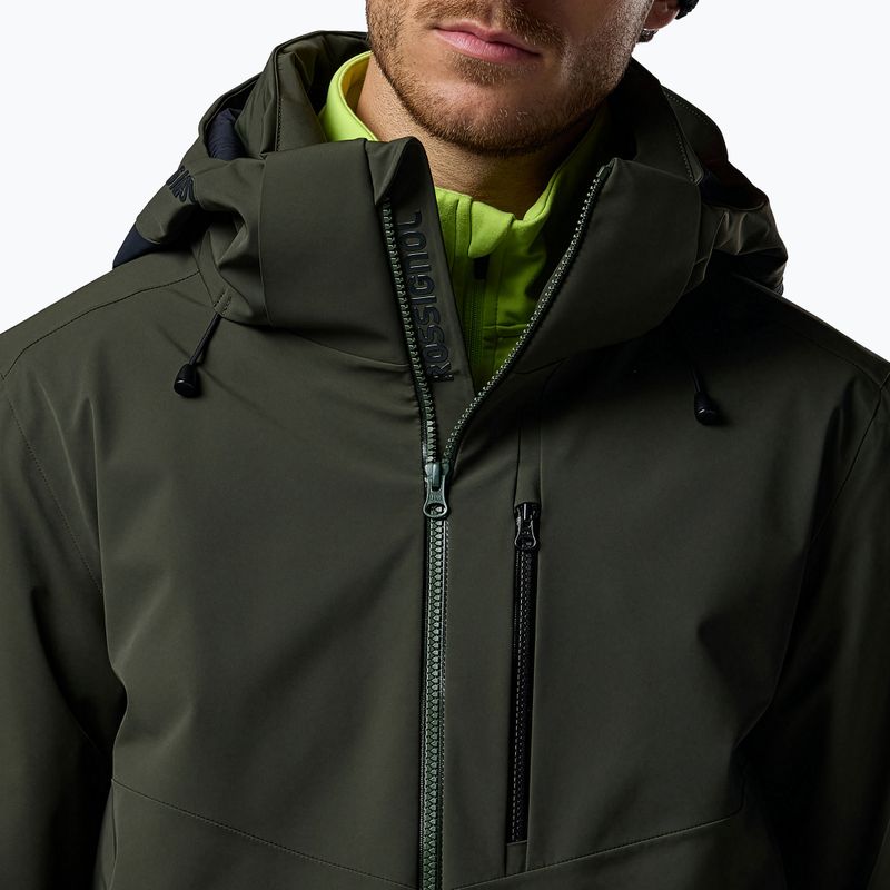 Pánská lyžařská bunda Rossignol 4WS Blackside Insulated olive shadow/black 5