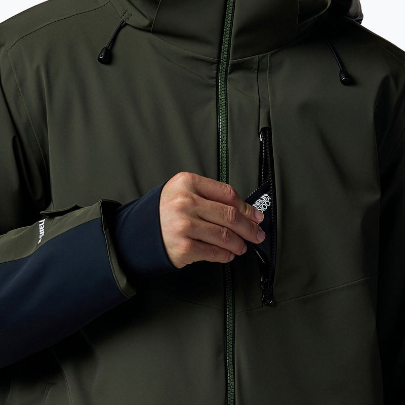 Pánská lyžařská bunda Rossignol 4WS Blackside Insulated olive shadow/black 6