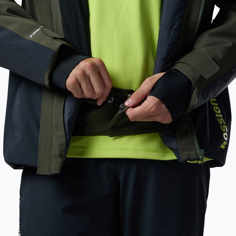Pánská lyžařská bunda Rossignol 4WS Blackside Insulated olive shadow/black 12