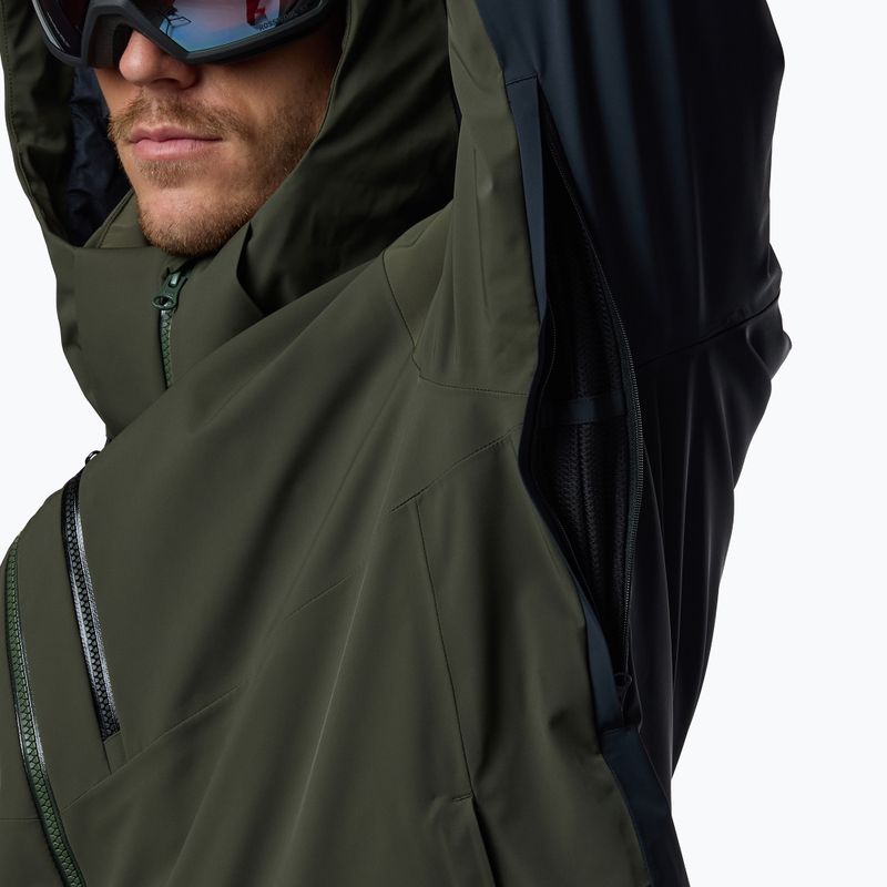 Pánská lyžařská bunda Rossignol 4WS Blackside Insulated olive shadow/black 14
