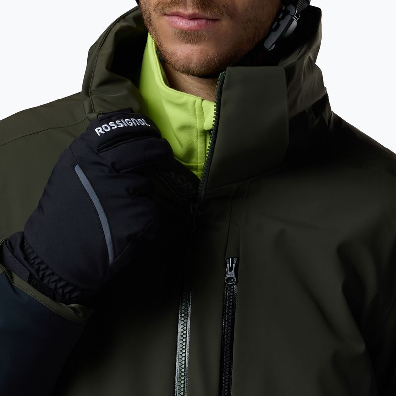 Pánská lyžařská bunda Rossignol 4WS Blackside Insulated olive shadow/black 16