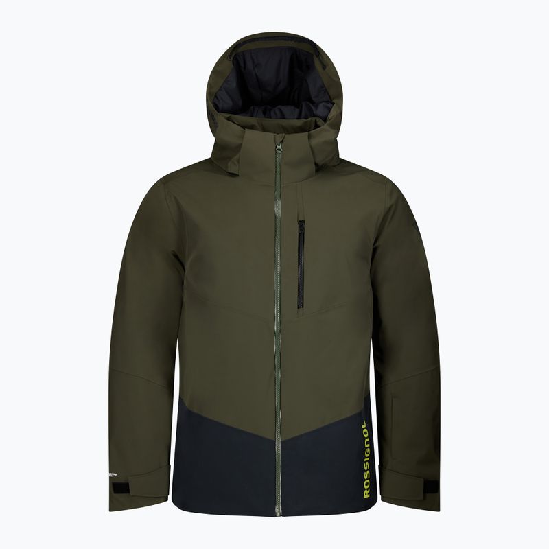 Pánská lyžařská bunda Rossignol 4WS Blackside Insulated olive shadow/black 17