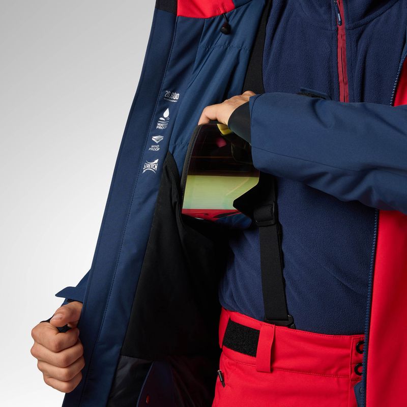 Pánská lyžařská bunda Rossignol Velika Insulated sports red/dark navy 11