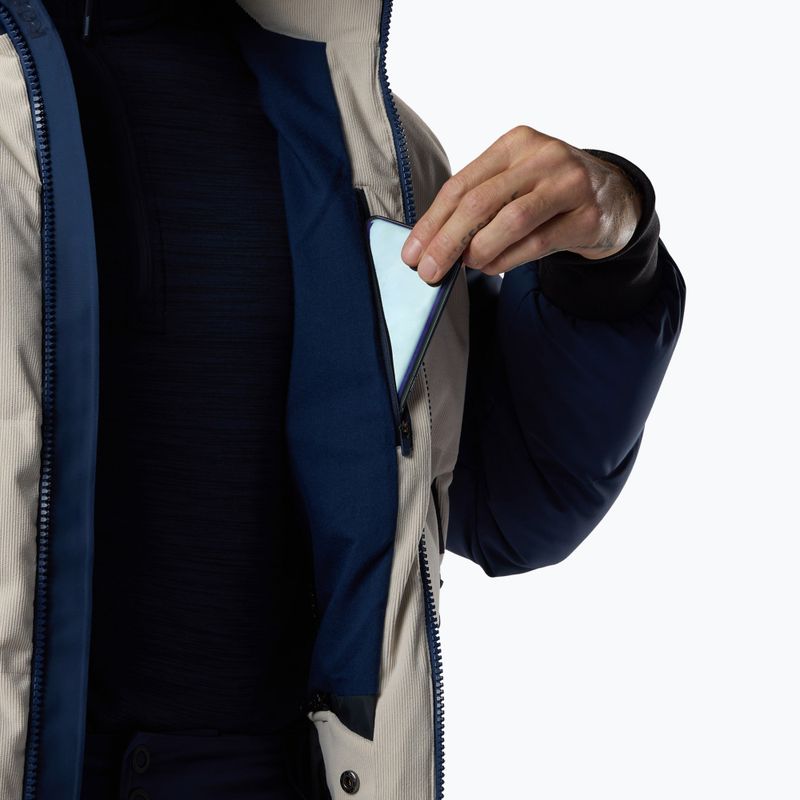 Pánská lyžařská bunda Rossignol Corduroy Down Bomber silver cloud/dark navy 12