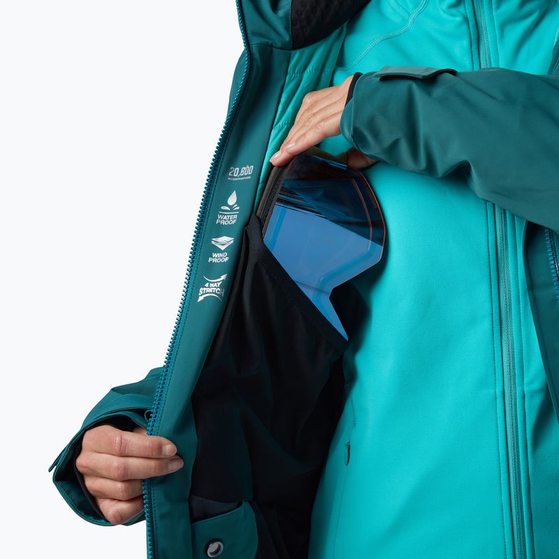 Dámská lyžařská bunda Rossignol 4WS Blackside Insulated transformative teal 15