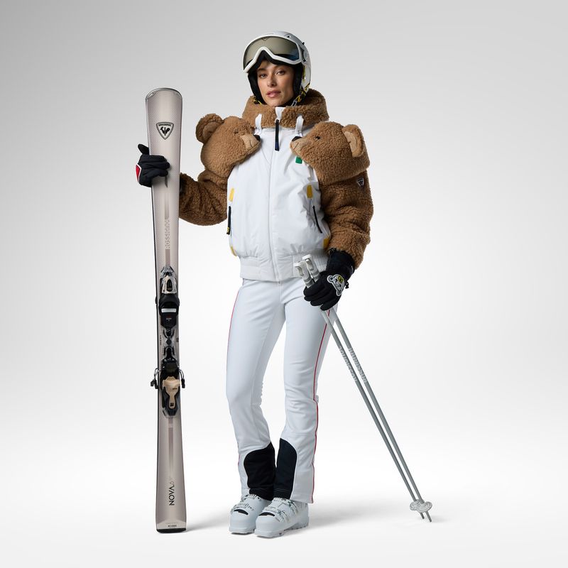 Dámské lyžařské kalhoty Rossignol JCC Softshell white 2