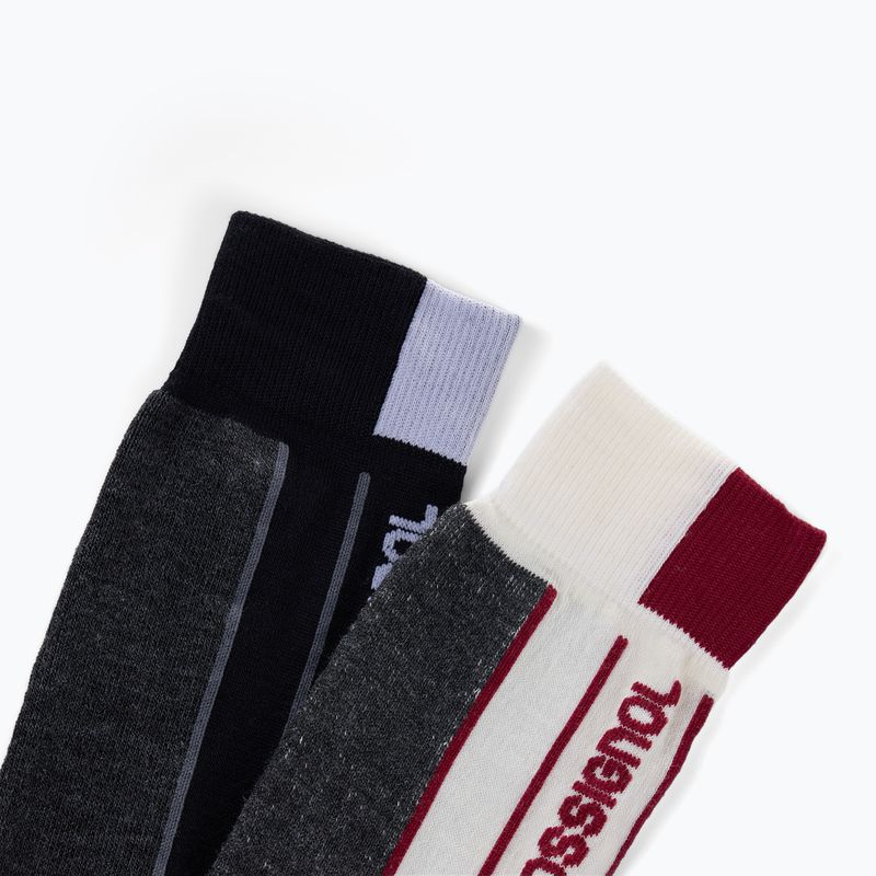 Lyžařské ponožky Rossignol Essential 2 pack white 2