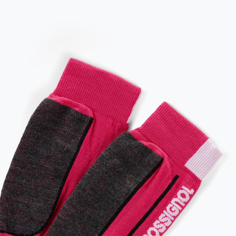Dětské lyžařské ponožky Rossignol Essential electric fuchsia 2
