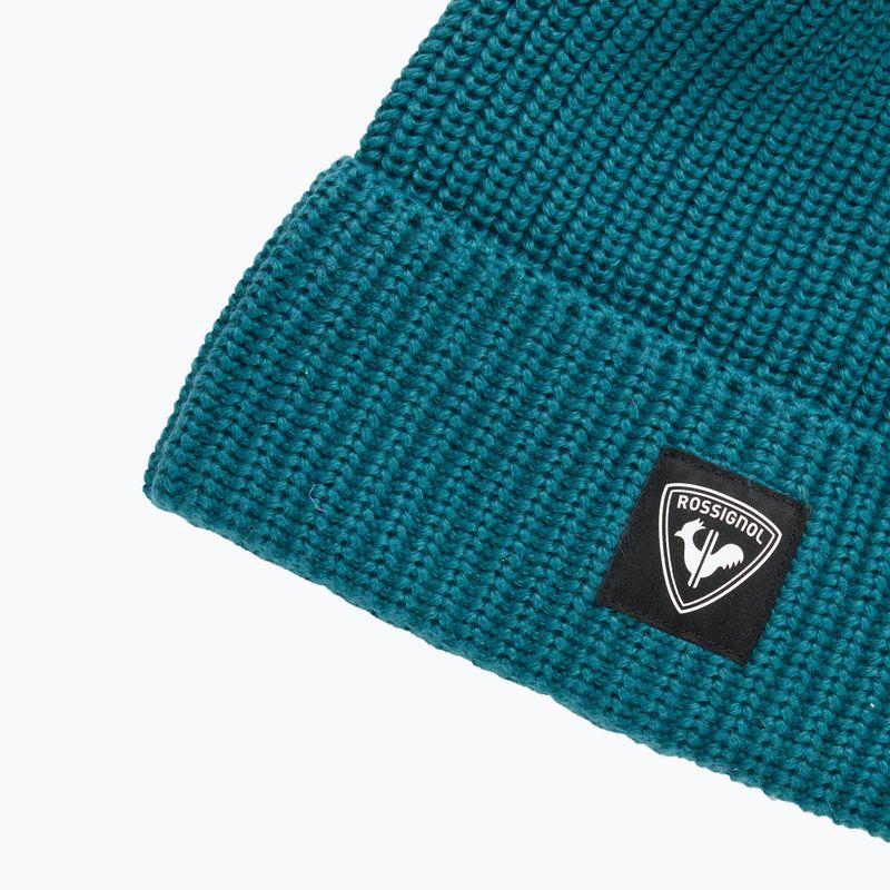 Zimní čepice Rossignol Strawpile Pompom Beanie transformative teal 3