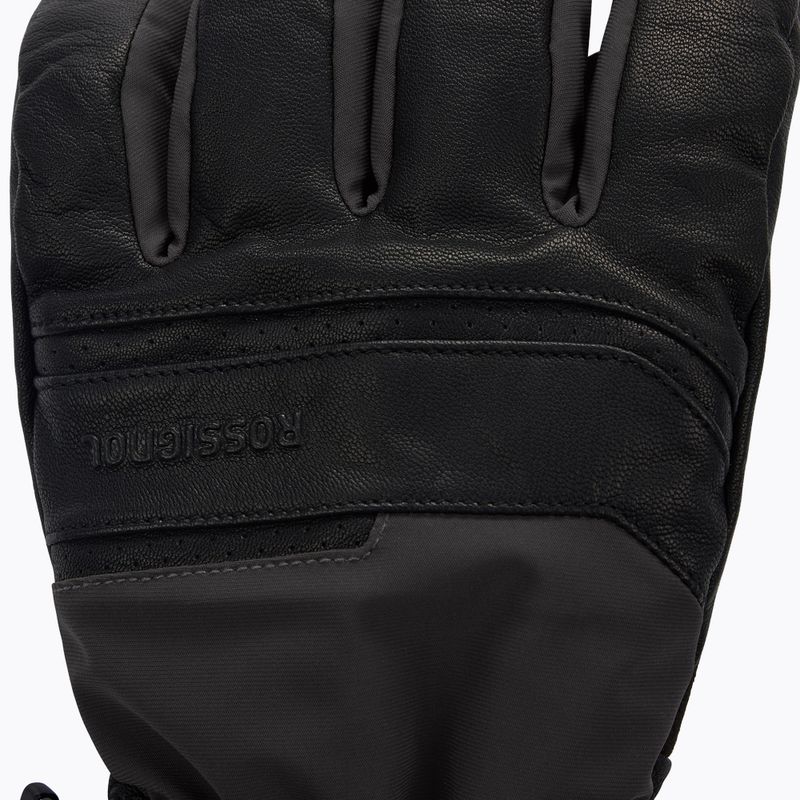 Pánské lyžařské rukavice Rossignol Leather Mix black 3