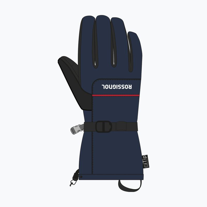 Pánské lyžařské rukavice Rossignol Action R-Shell Dry dark navy 3