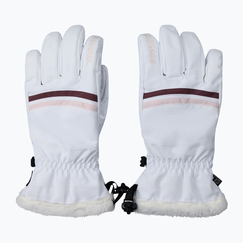 Dámské lyžařské rukavice Rossignol Piste R-Shell Dry white