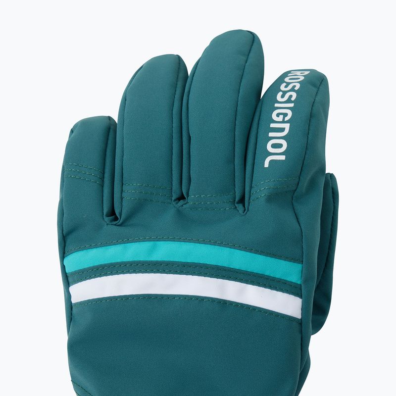 Dámské lyžařské rukavice Rossignol Piste R-Shell Dry transformative teal 3