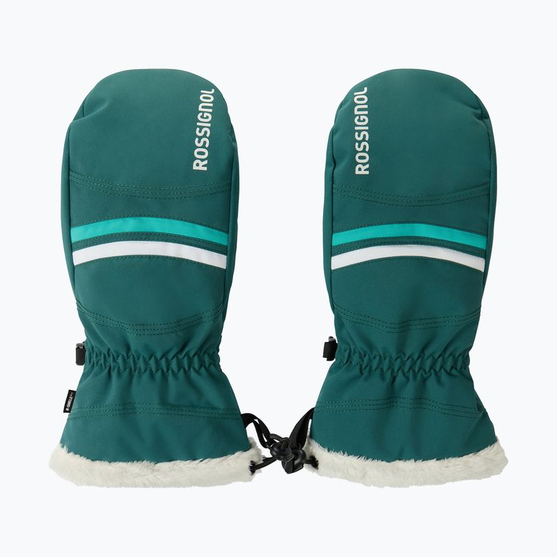 Dámské lyžařské rukavice Rossignol Piste Mittens R-Shell Dry transformative teal