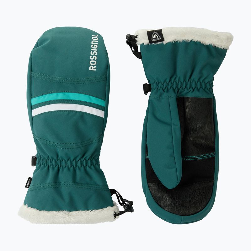 Dámské lyžařské rukavice Rossignol Piste Mittens R-Shell Dry transformative teal 2