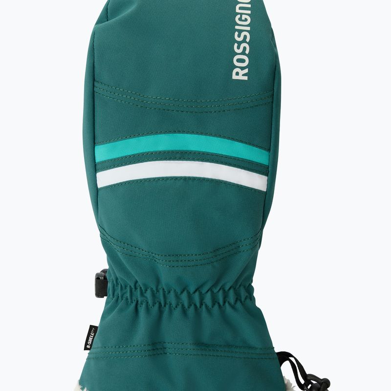 Dámské lyžařské rukavice Rossignol Piste Mittens R-Shell Dry transformative teal 3