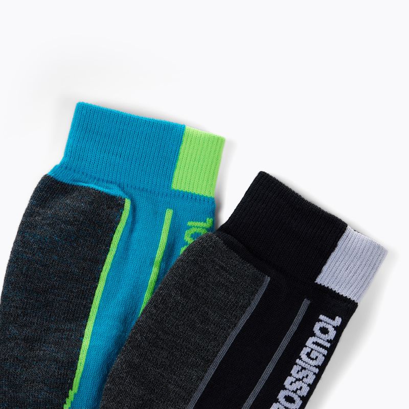 Dětské lyžařské ponožky Rossignol Essential 2 pack black 2