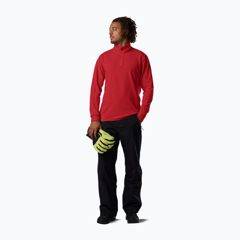 Pánská lyžařská mikina Rossignol Mid Layer Stertch Half Zip sports red 2
