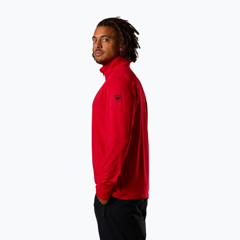 Pánská lyžařská mikina Rossignol Mid Layer Stertch Half Zip sports red 4