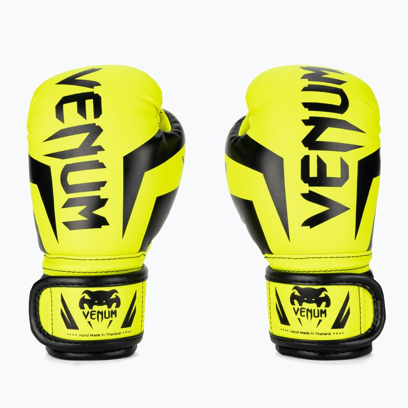 Dětské boxerské rukavice Venum Elite Boxing neo yellow