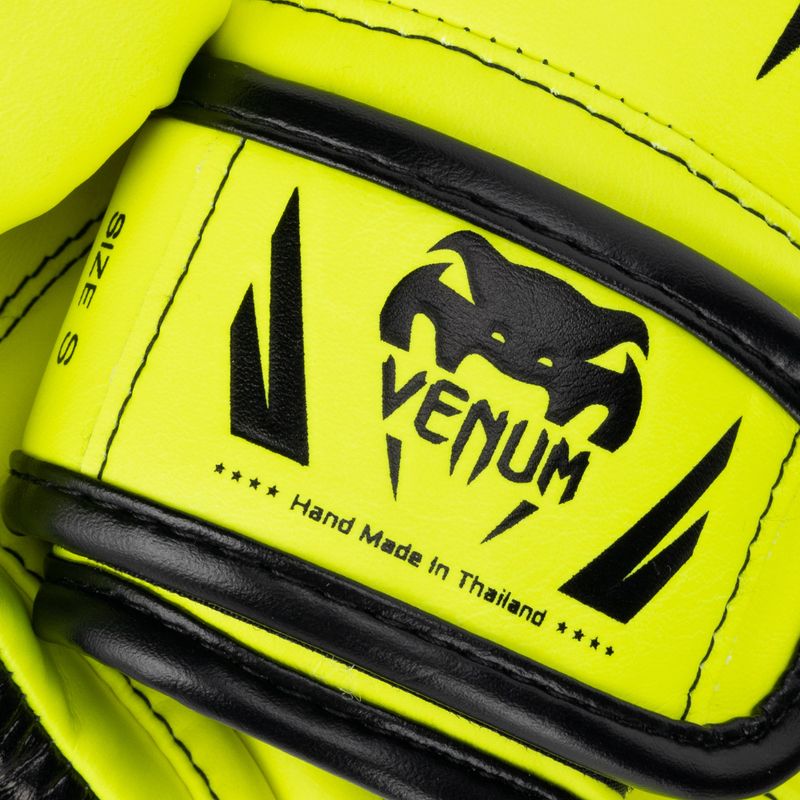 Dětské boxerské rukavice Venum Elite Boxing neo yellow 4