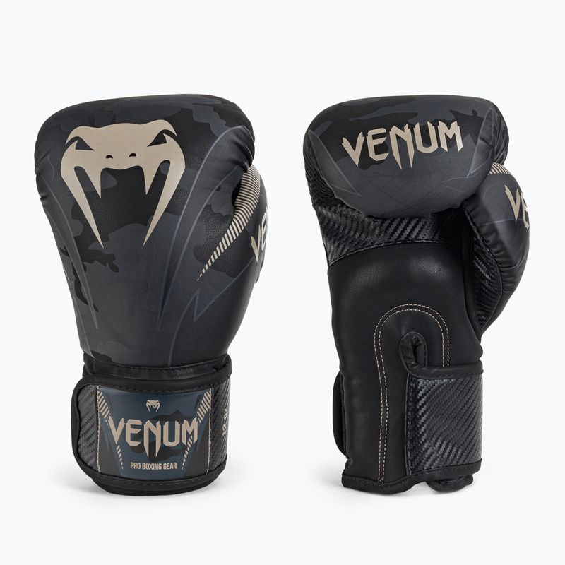 Boxerské rukavice Venum Impact černo-šedé VENUM-03284-497