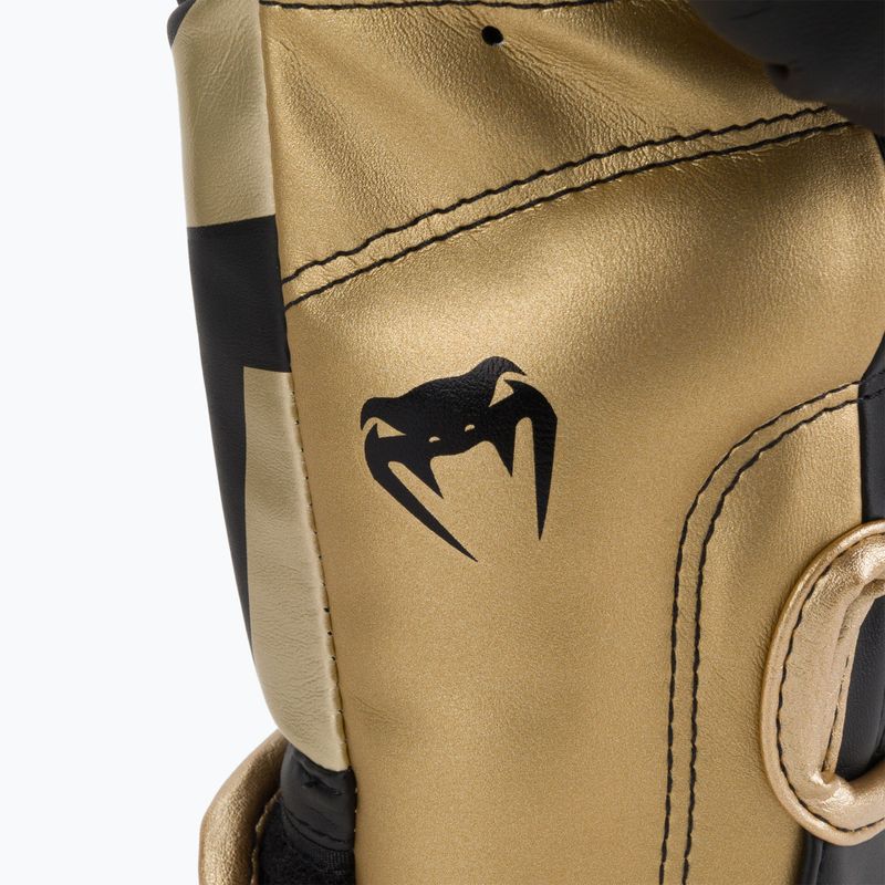 Pánské boxerské rukavice Venum Elite černo-zlaté VENUM-1392 5