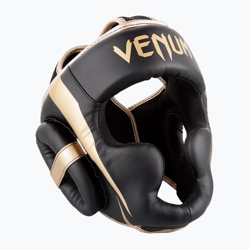 Boxerská helma Venum Elite černá/zlatá 5