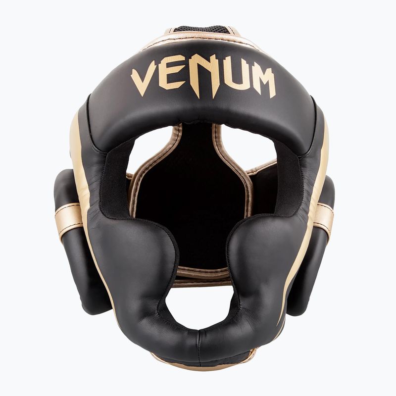 Boxerská helma Venum Elite černá/zlatá 6